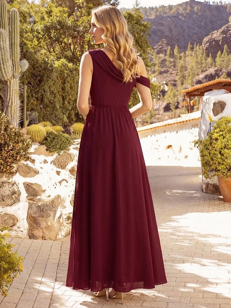 Rhinestone Embellished Chiffon Sleeveless Dress - Image 20