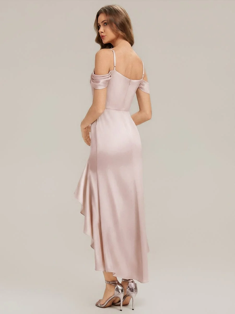 ever BREE|Satin Drop Shoulder Sleeve Mermaid Dress - Image 4