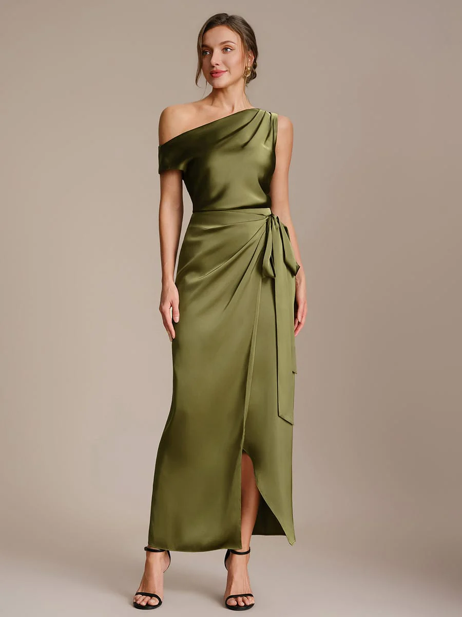 Satin Off-the-shoulder Sleeve Top - Image 6