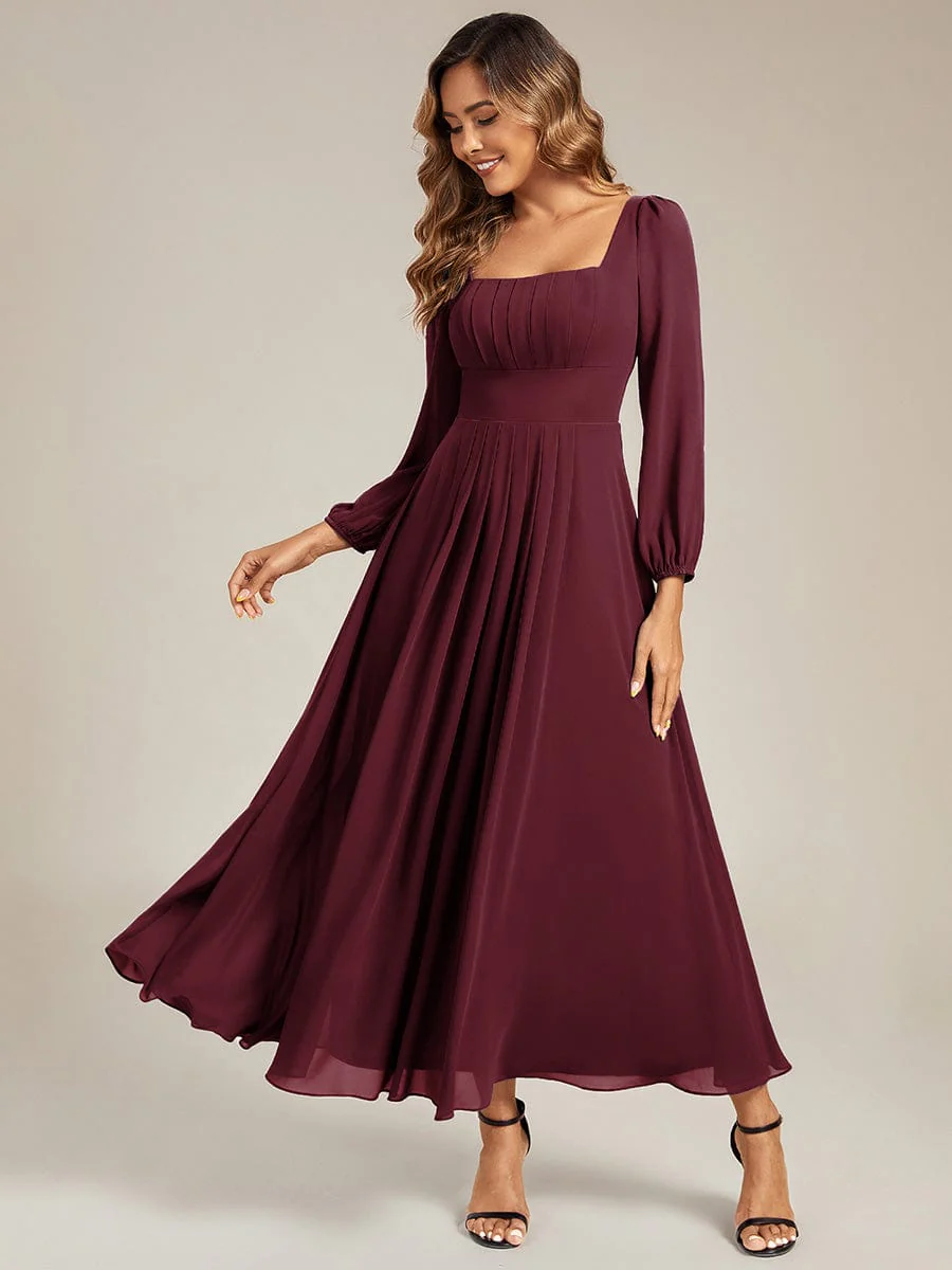 ever LYDIA|Chiffon Lantern Sleeve Maxi Dress