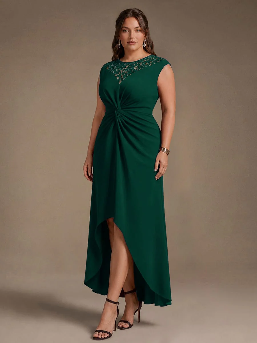 Sequin Crepe Cap Sleeve Dress - Image 9