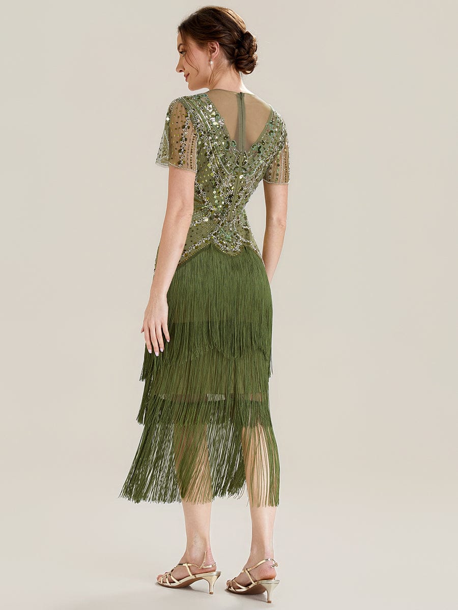 ever SOIREE|Sequin Ruffle Sleeve Tiered Dress - Image 14