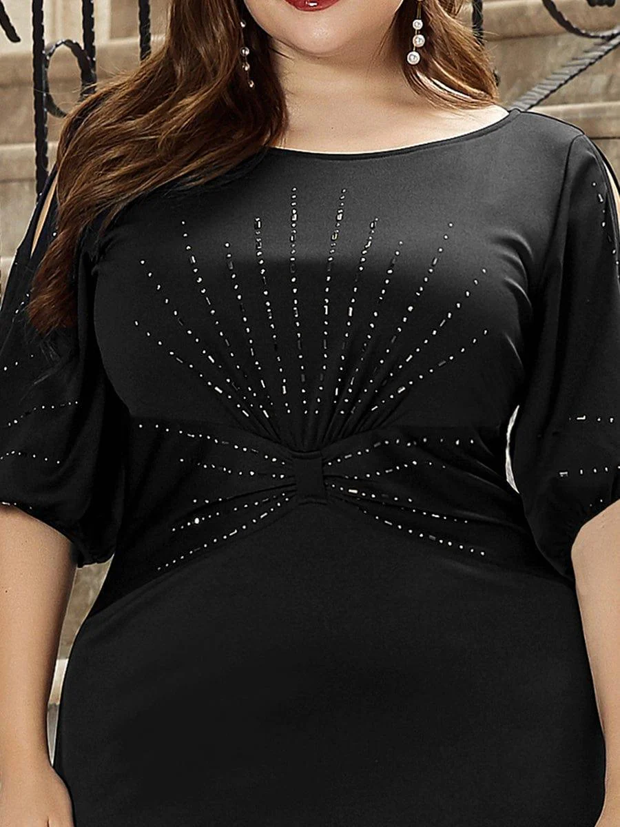 pretty VICOTIRE|Simple Maxi Plus Size Mermaid Party Dresses for Women - Image 4