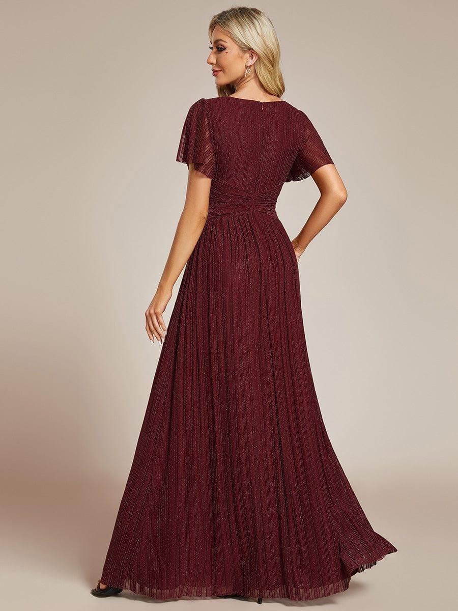 ever BRYM|Sparkle Long Sleeve Wedding Guest Dress with A-line Silhouette - Image 66