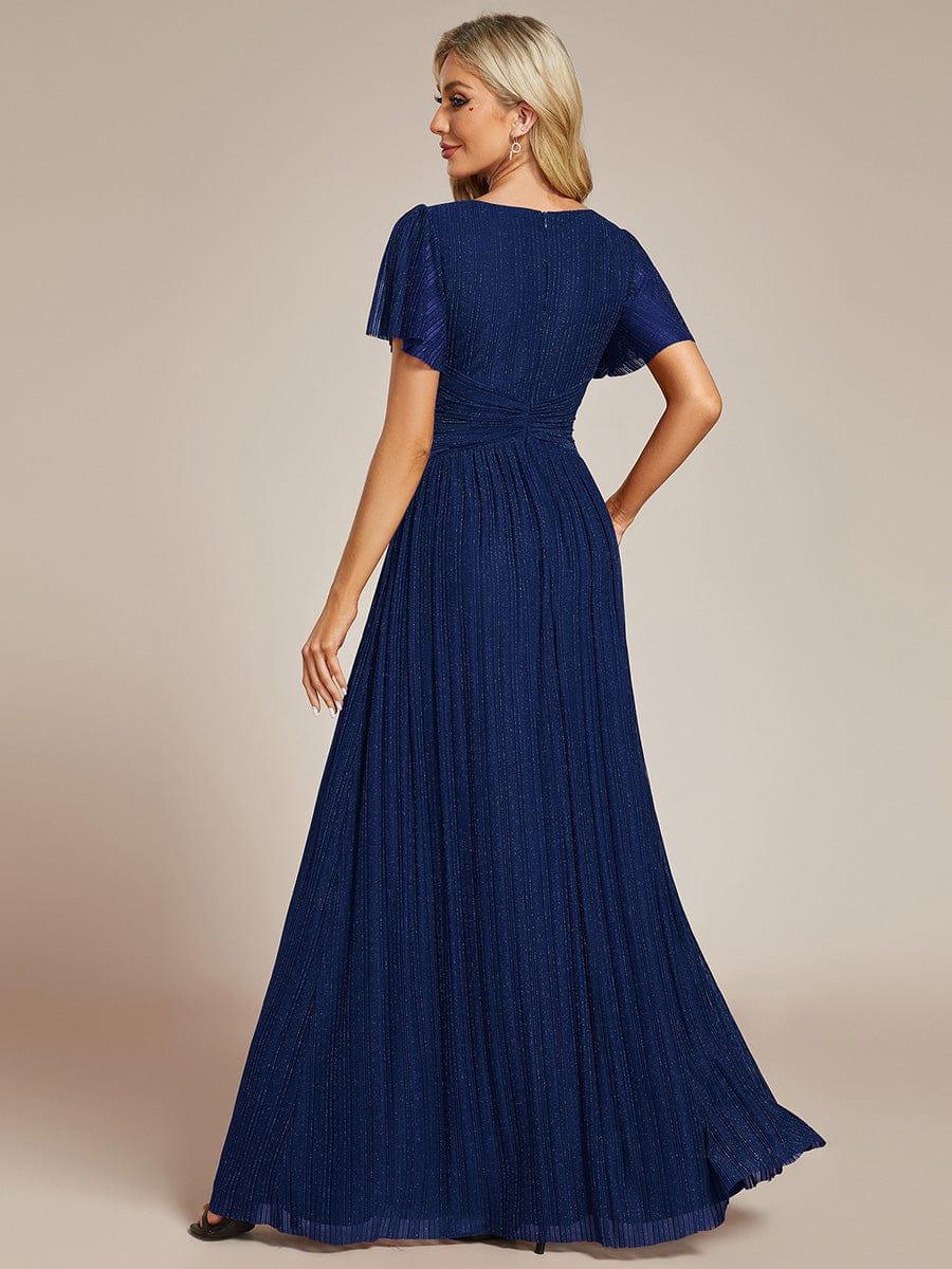 ever BRYM|Sparkle Long Sleeve Wedding Guest Dress with A-line Silhouette - Image 71