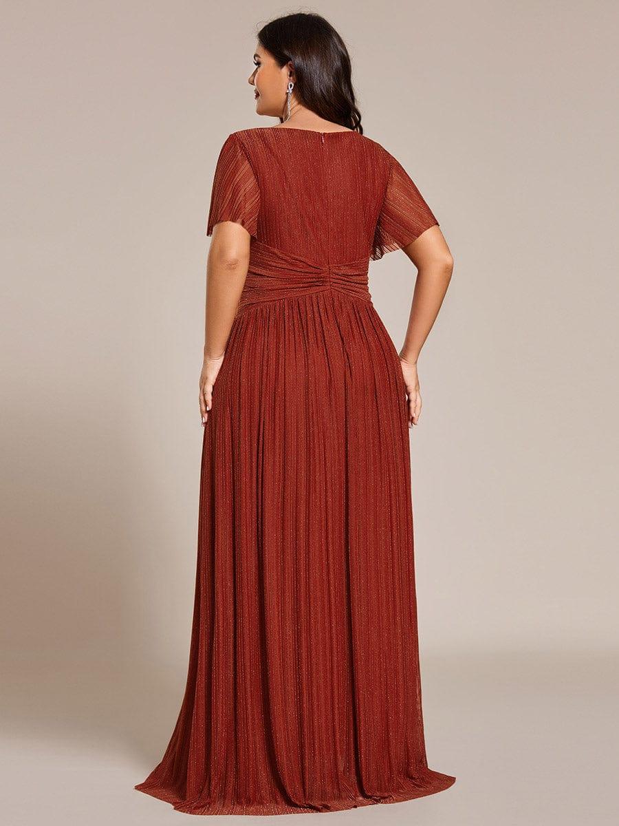 ever BRYM|Sparkle Long Sleeve Wedding Guest Dress with A-line Silhouette - Image 86