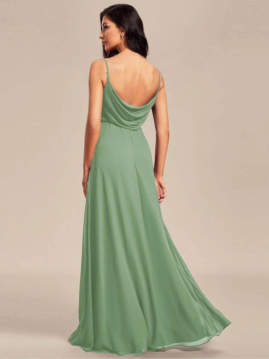 ever NOVA|Sweetheart Draped Back Floor Length Bridesmaid Dress - Image 113