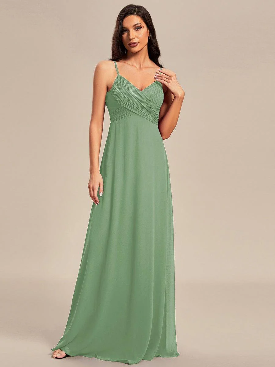 ever NOVA|Sweetheart Draped Back Floor Length Bridesmaid Dress - Image 114