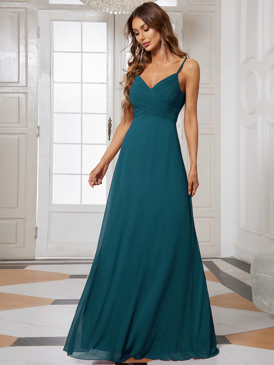 ever NOVA|Sweetheart Draped Back Maxi Bridesmaid Dress - Image 29
