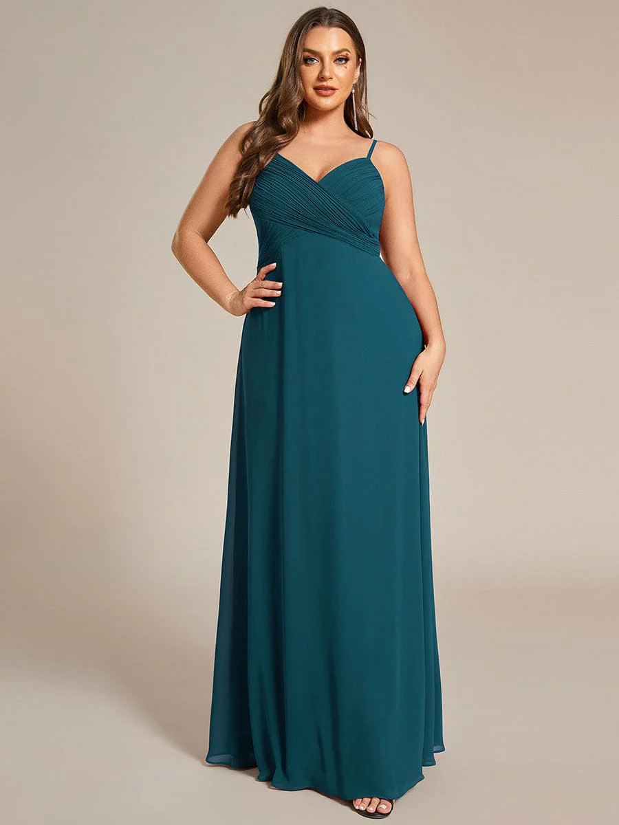 ever NOVA|Sweetheart Draped Back Maxi Bridesmaid Dress - Image 37