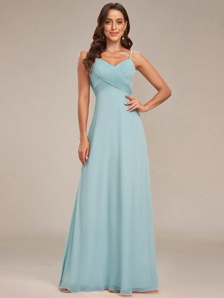 ever NOVA|Sweetheart Draped Back Maxi Bridesmaid Dress - Image 39