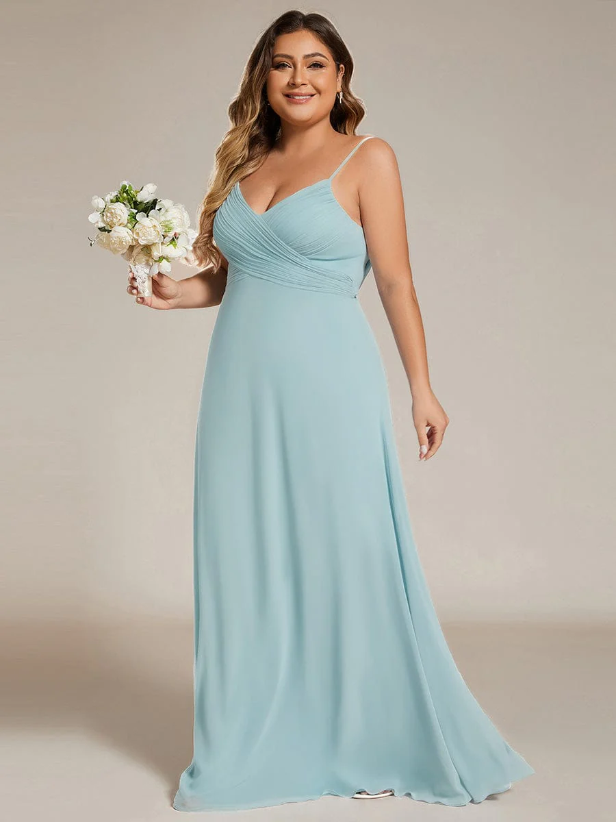 ever NOVA|Sweetheart Draped Back Maxi Bridesmaid Dress - Image 46