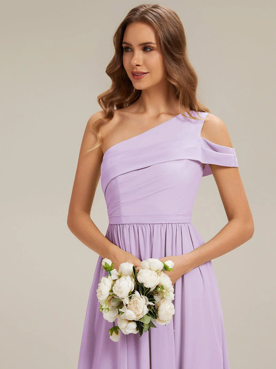 ever CHACE|Asymmetrical Chiffon Sleeveless Maxi Dress - Image 11