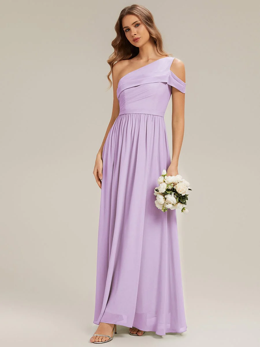 ever CHACE|Asymmetrical Chiffon Sleeveless Maxi Dress - Image 13