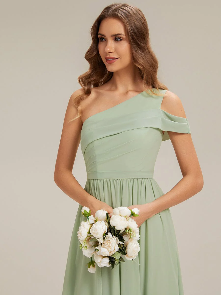 ever CHACE|Asymmetrical Chiffon Sleeveless Maxi Dress - Image 14