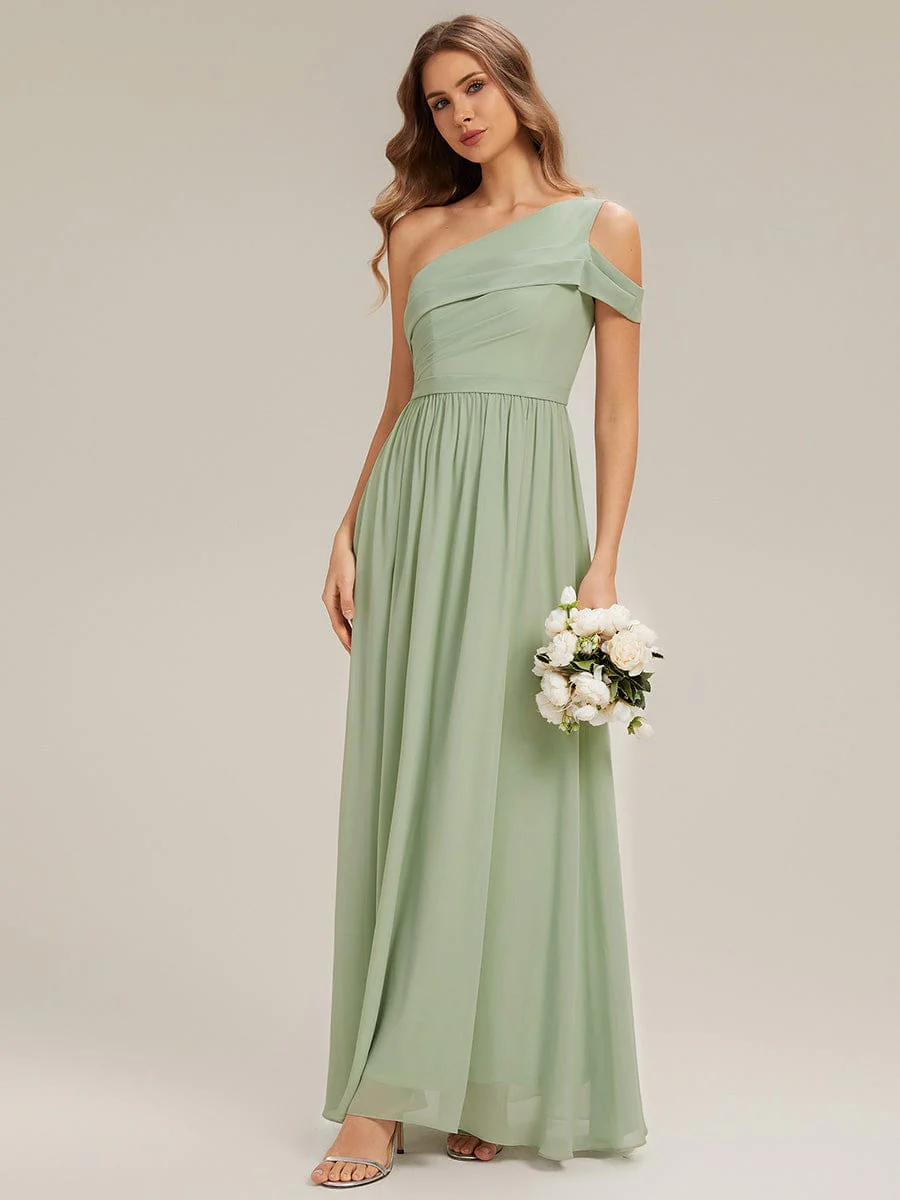 ever CHACE|Asymmetrical Chiffon Sleeveless Maxi Dress - Image 16