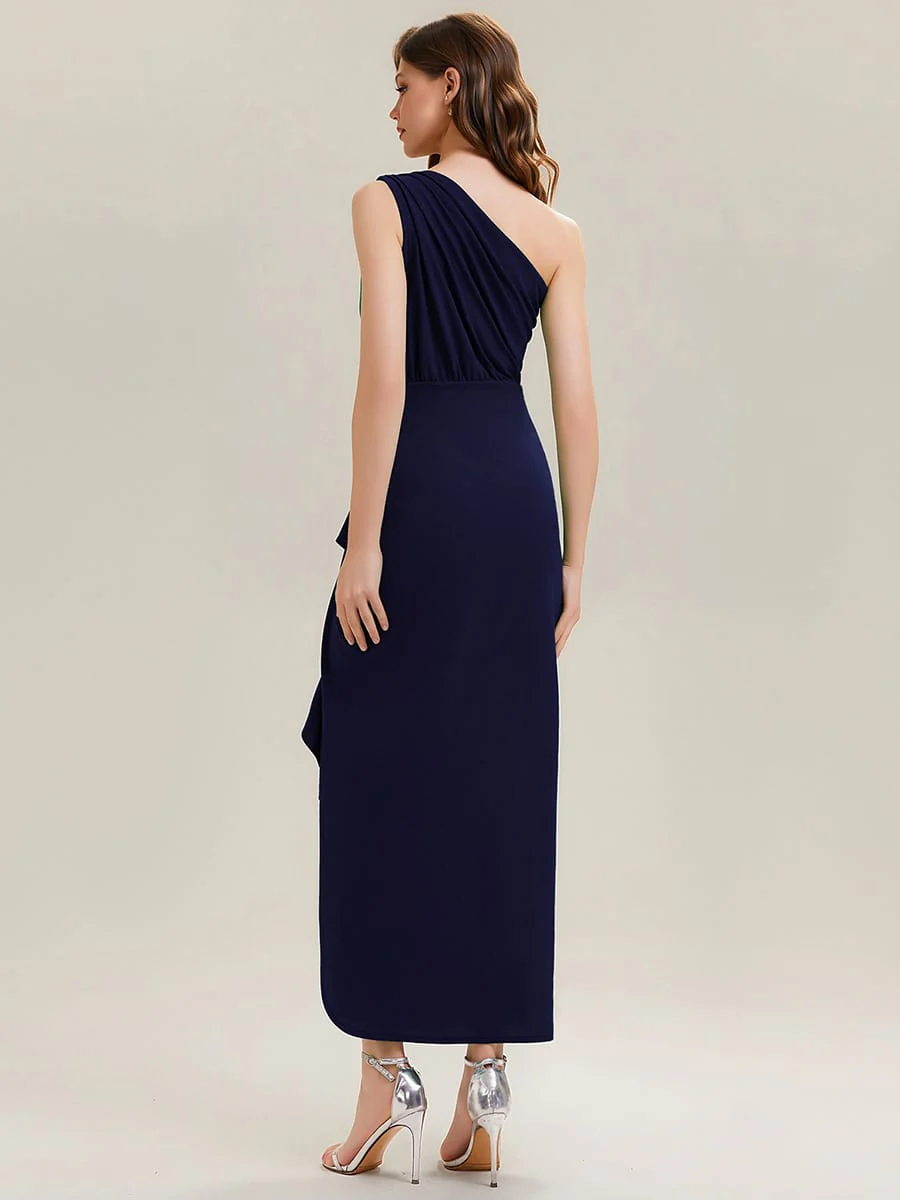 Thigh-High Slit Knit Sleeveless Dress - Image 15