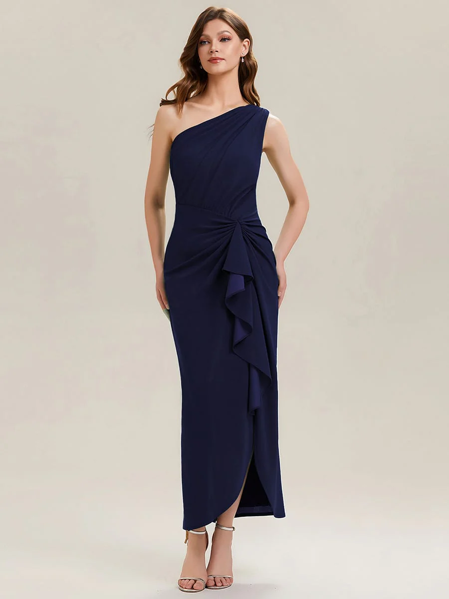 Thigh-High Slit Knit Sleeveless Dress - Image 17