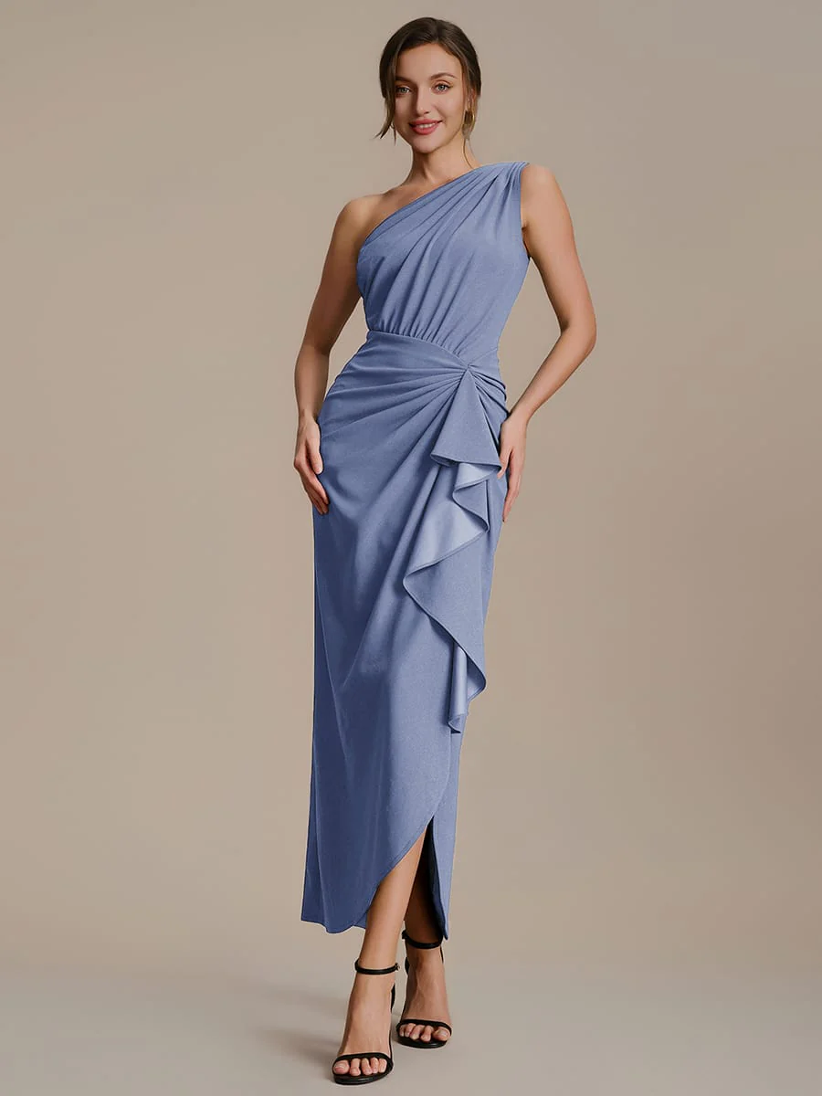 Thigh-High Slit Knit Sleeveless Dress - Image 25