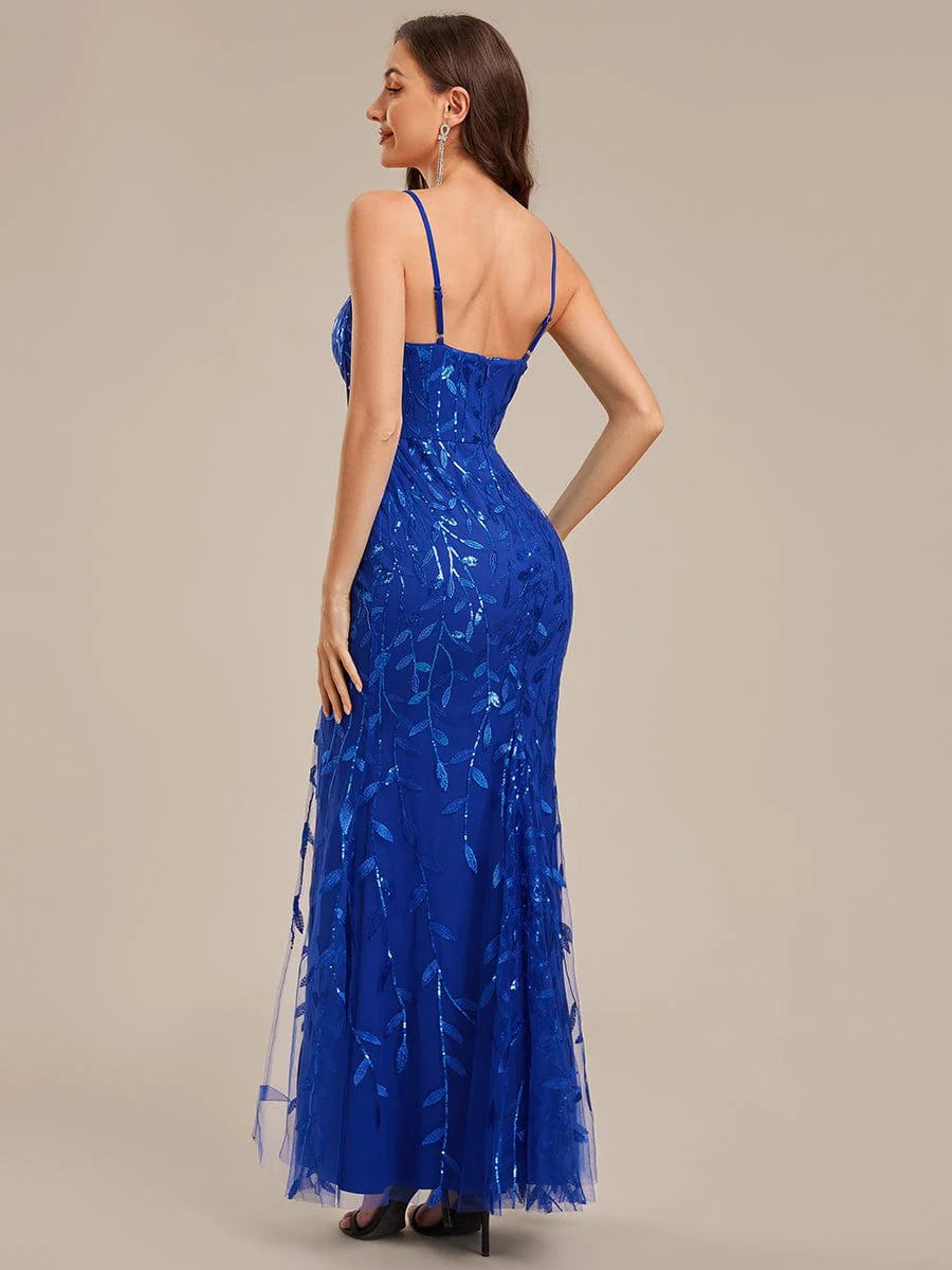 ever VIRELLA|Designer High Slit Sequin Mermaid Evening Dress - Image 2