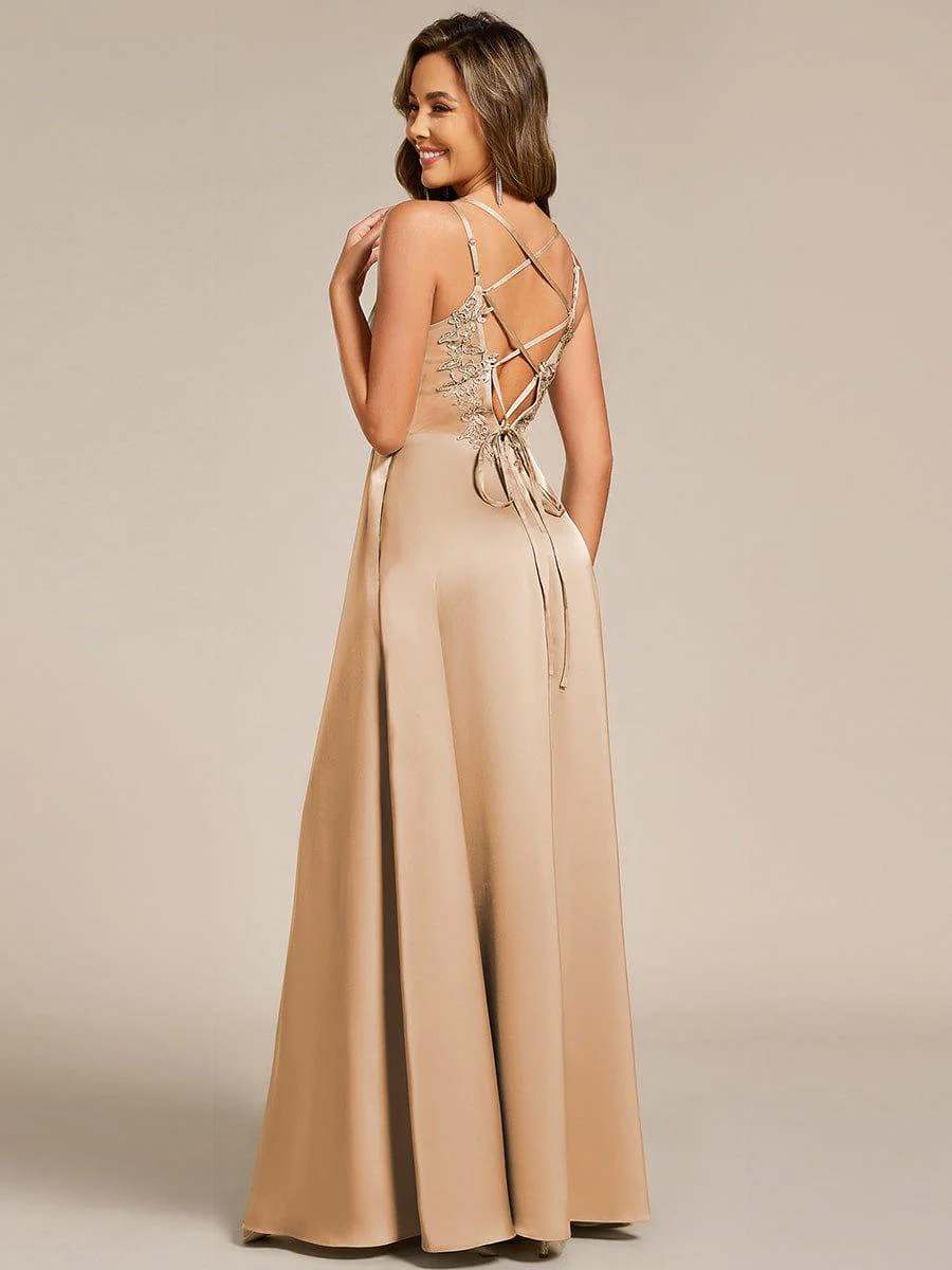 Top Picks Champagne Bridesmaid Gowns - Image 134