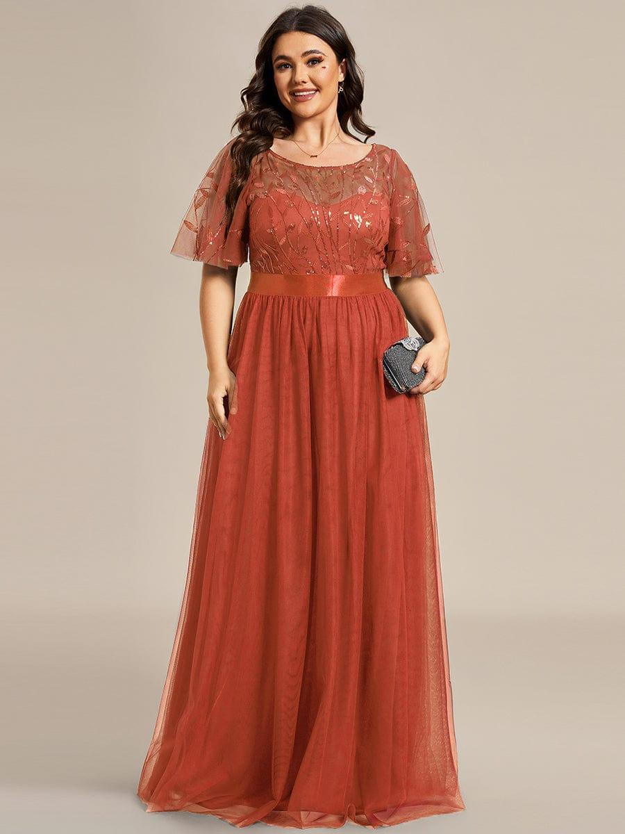 ever SAPHIR|Women's A-Line Short Sleeve Embroidery Floor Length Wedding Guest Dresses - Image 127