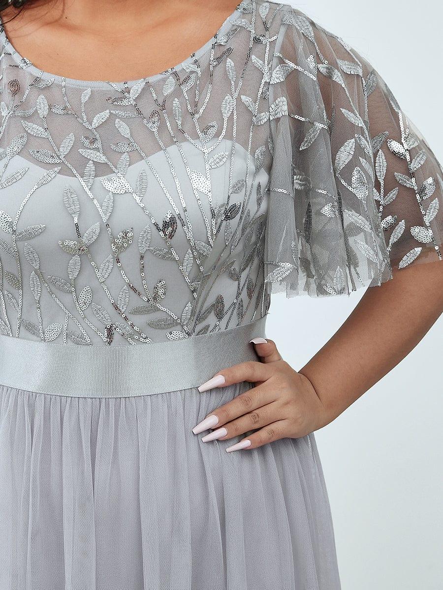 ever SAPHIR|Women's A-Line Short Sleeve Embroidery Floor Length Wedding Guest Dresses - Image 40