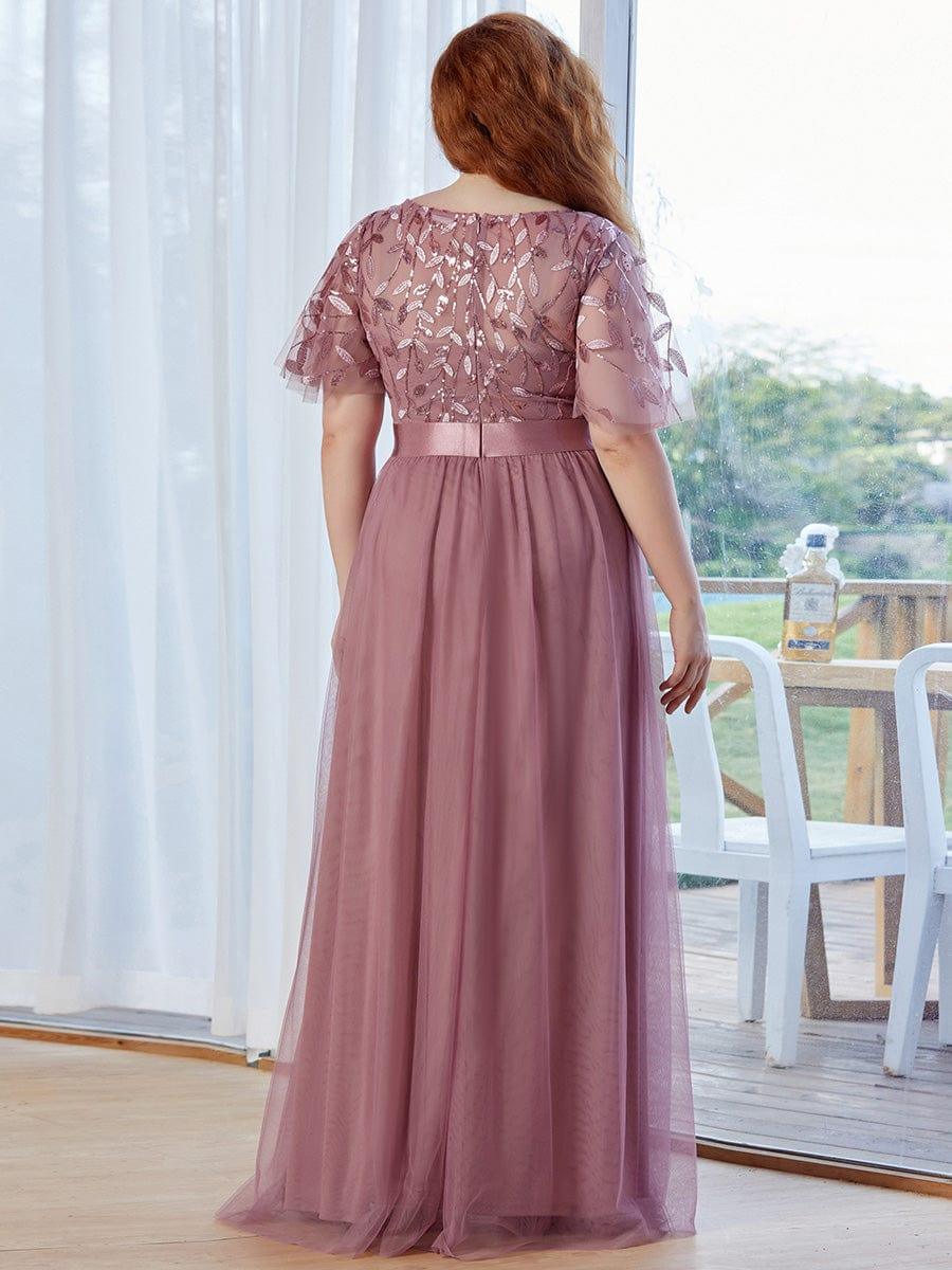 ever SAPHIR|Women's A-Line Short Sleeve Embroidery Floor Length Wedding Guest Dresses - Image 65