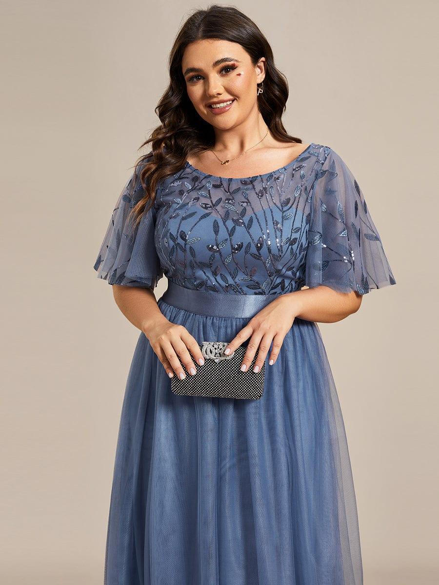ever SAPHIR|Women's A-Line Short Sleeve Embroidery Floor Length Wedding Guest Dresses - Image 72