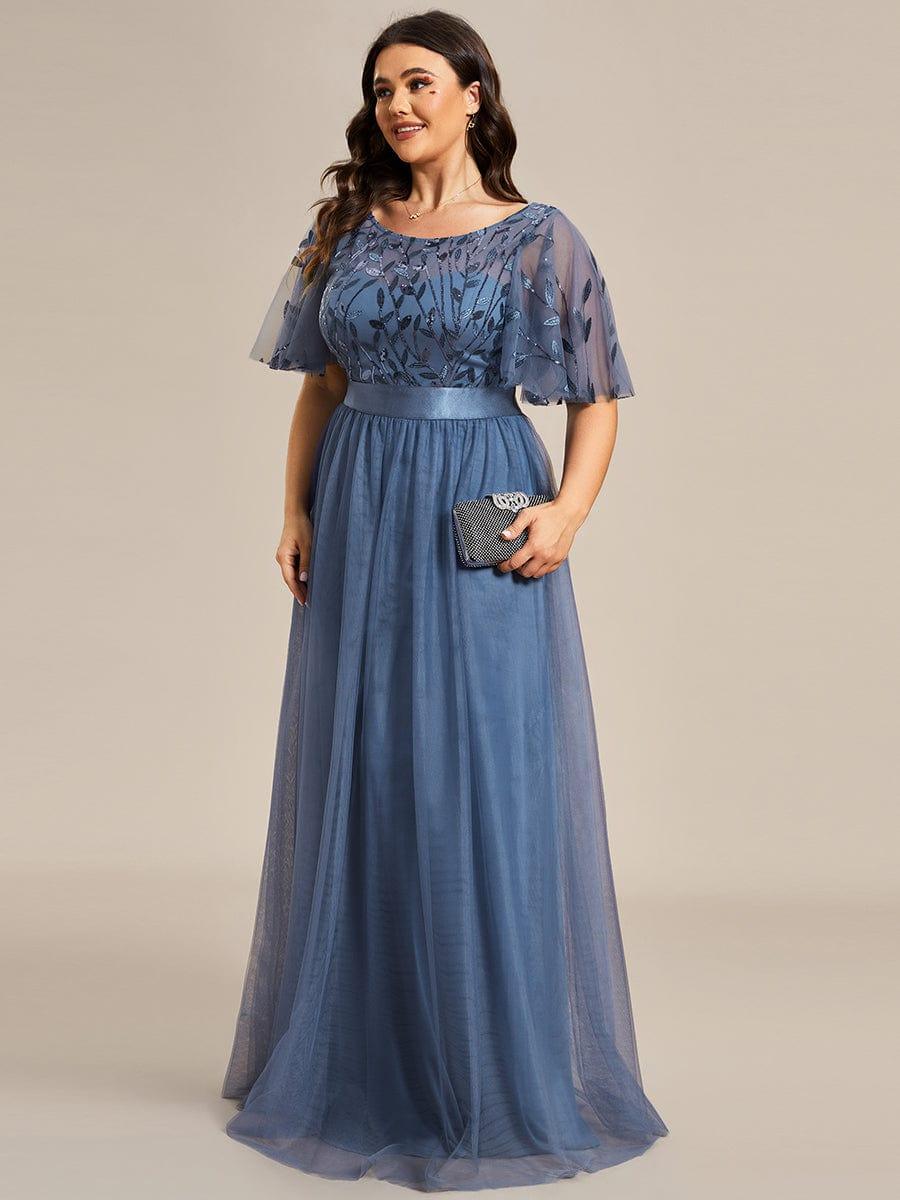 ever SAPHIR|Women's A-Line Short Sleeve Embroidery Floor Length Wedding Guest Dresses - Image 73