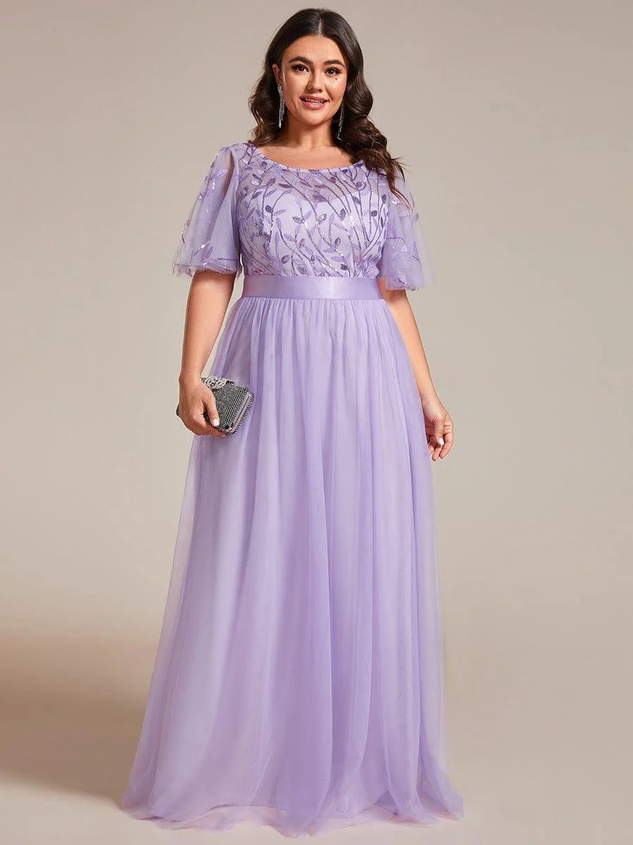 ever SAPHIR|Women's A-Line Short Sleeve Embroidery Floor Length Wedding Guest Dresses - Image 88