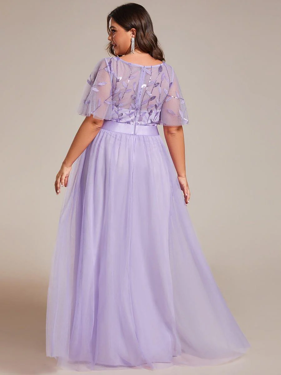 ever SAPHIR|Women's A-Line Short Sleeve Embroidery Floor Length Wedding Guest Dresses - Image 89