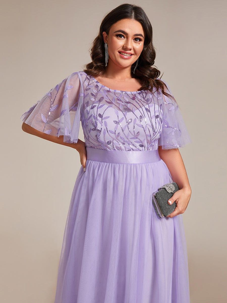 ever SAPHIR|Women's A-Line Short Sleeve Embroidery Floor Length Wedding Guest Dresses - Image 90