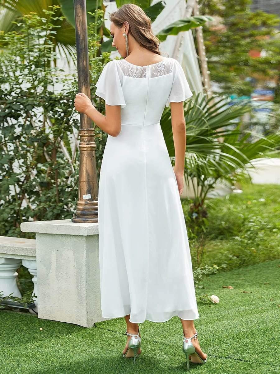 Women's Casual Boat Neck A-Line Midi Dress with Irregular Hem(Final Sale) - Image 17