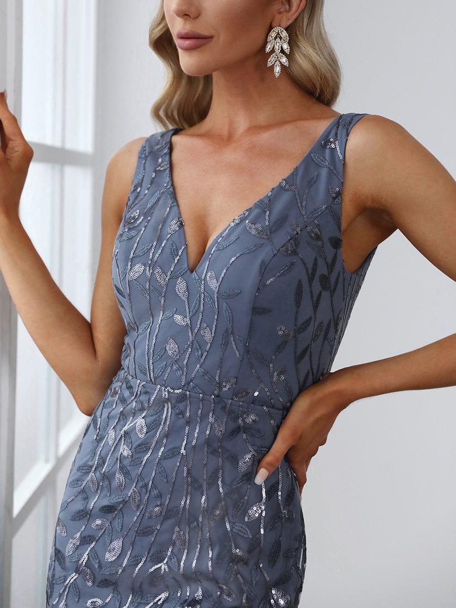 ever ORIEL|Women's Double V-Neck Fishtail Sequins Wedding Guest Dress - Image 22