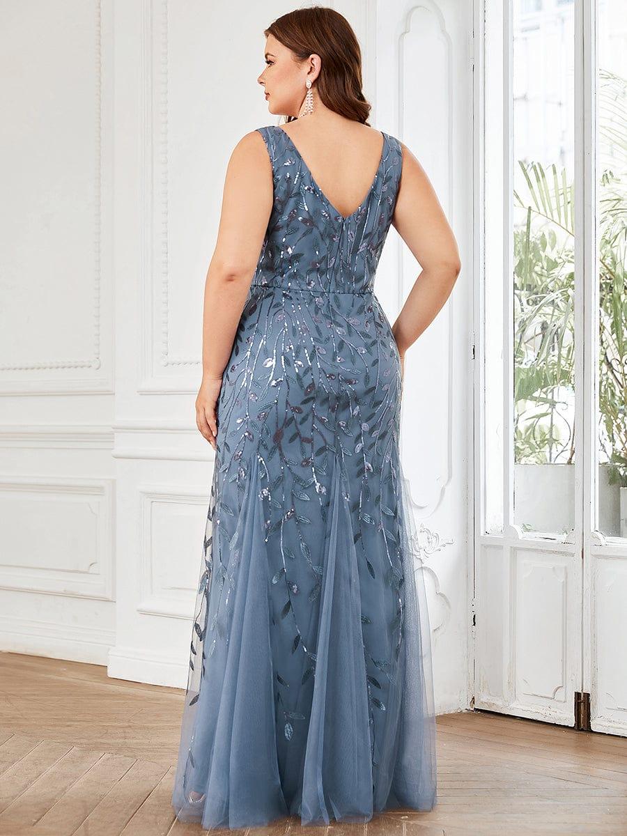 ever ORIEL|Women's Double V-Neck Fishtail Sequins Wedding Guest Dress - Image 24
