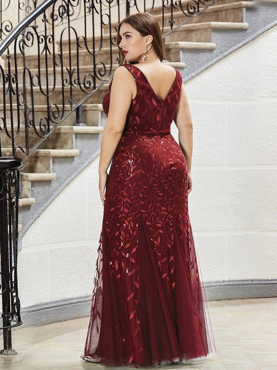 ever ORIEL|Women's Double V-Neck Fishtail Sequins Wedding Guest Dress - Image 33