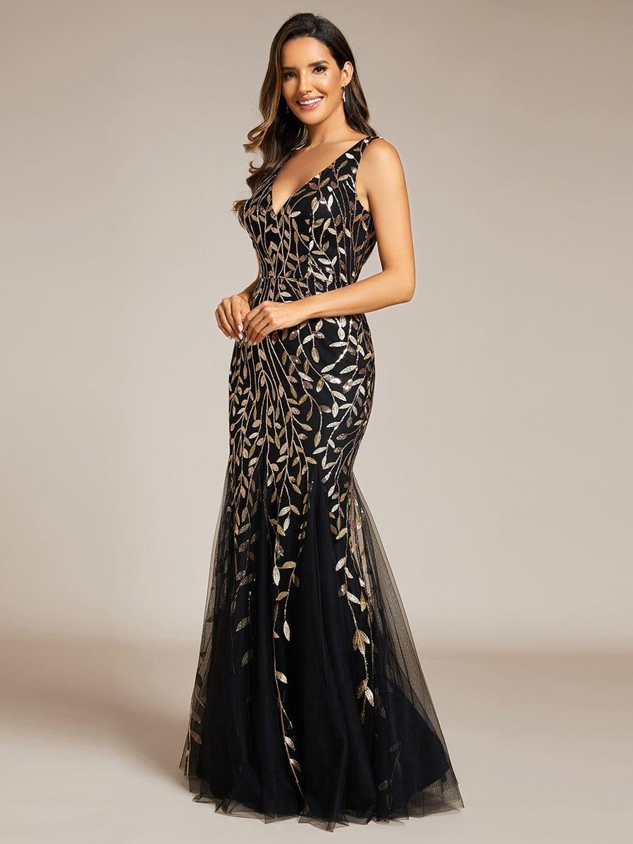 ever ORIEL|Women's Double V-Neck Fishtail Sequins Wedding Guest Dress - Image 78