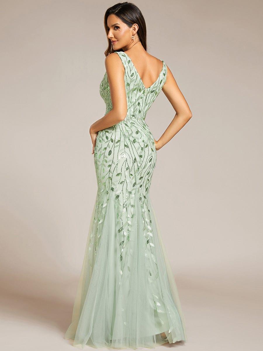 ever ORIEL|Women's Double V-Neck Fishtail Sequins Evening Dress - Image 106