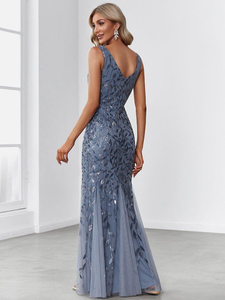 ever ORIEL|Women's Double V-Neck Fishtail Sequins Evening Dress - Image 26