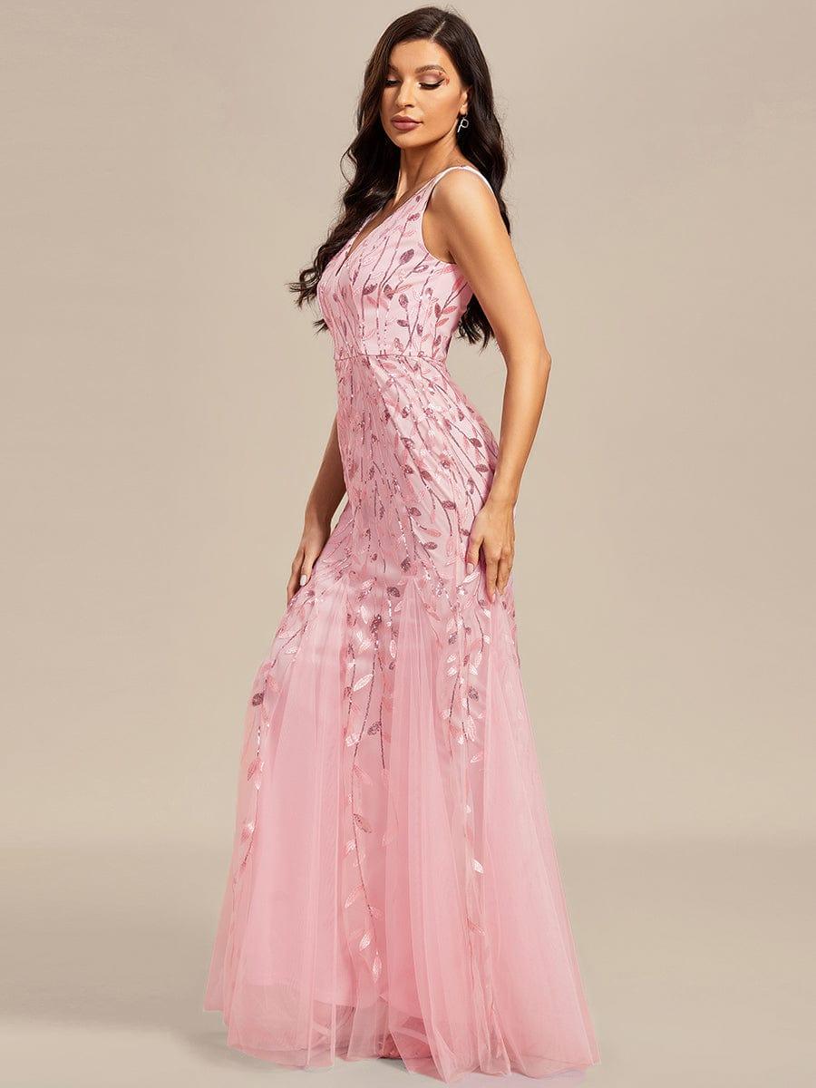 ever ORIEL|Women's Double V-Neck Fishtail Sequins Evening Dress - Image 66