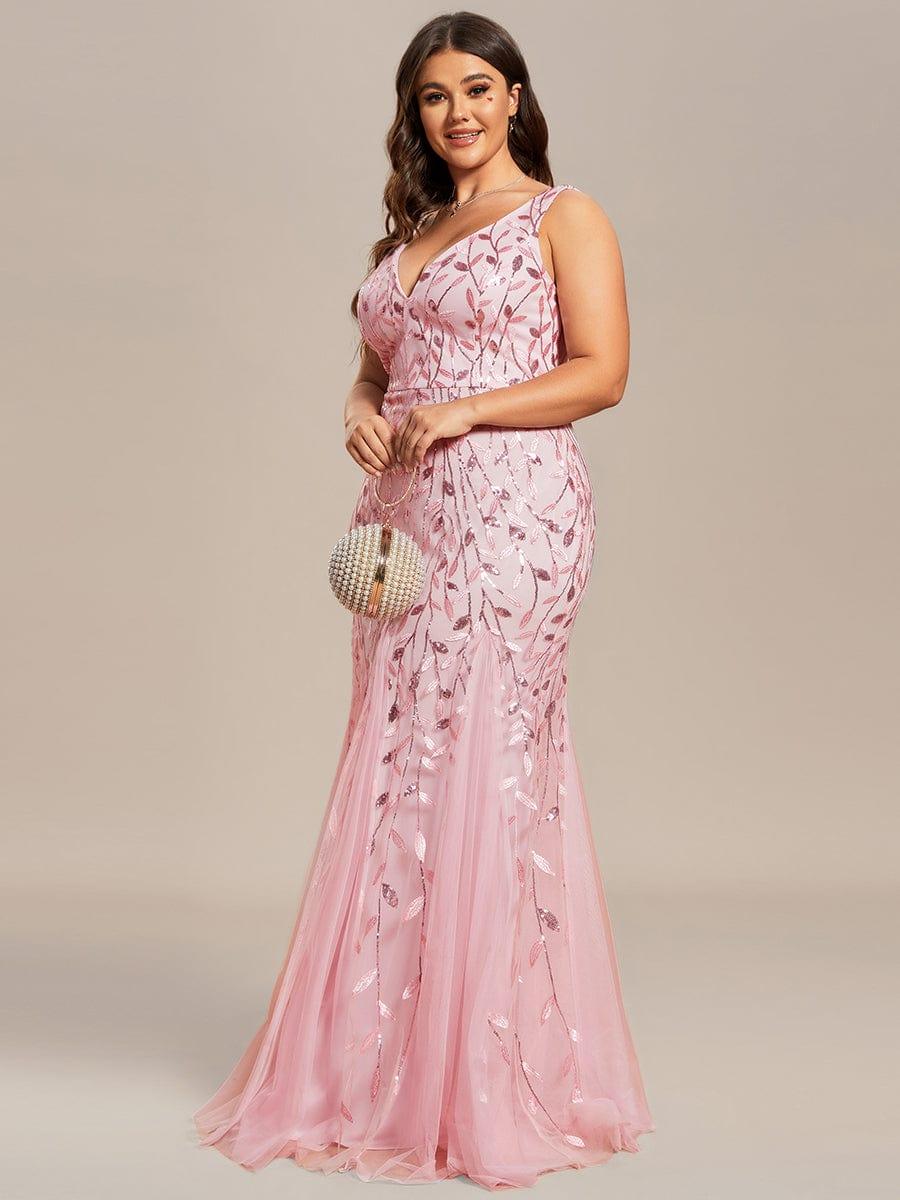 ever ORIEL|Women's Double V-Neck Fishtail Sequins Evening Dress - Image 72