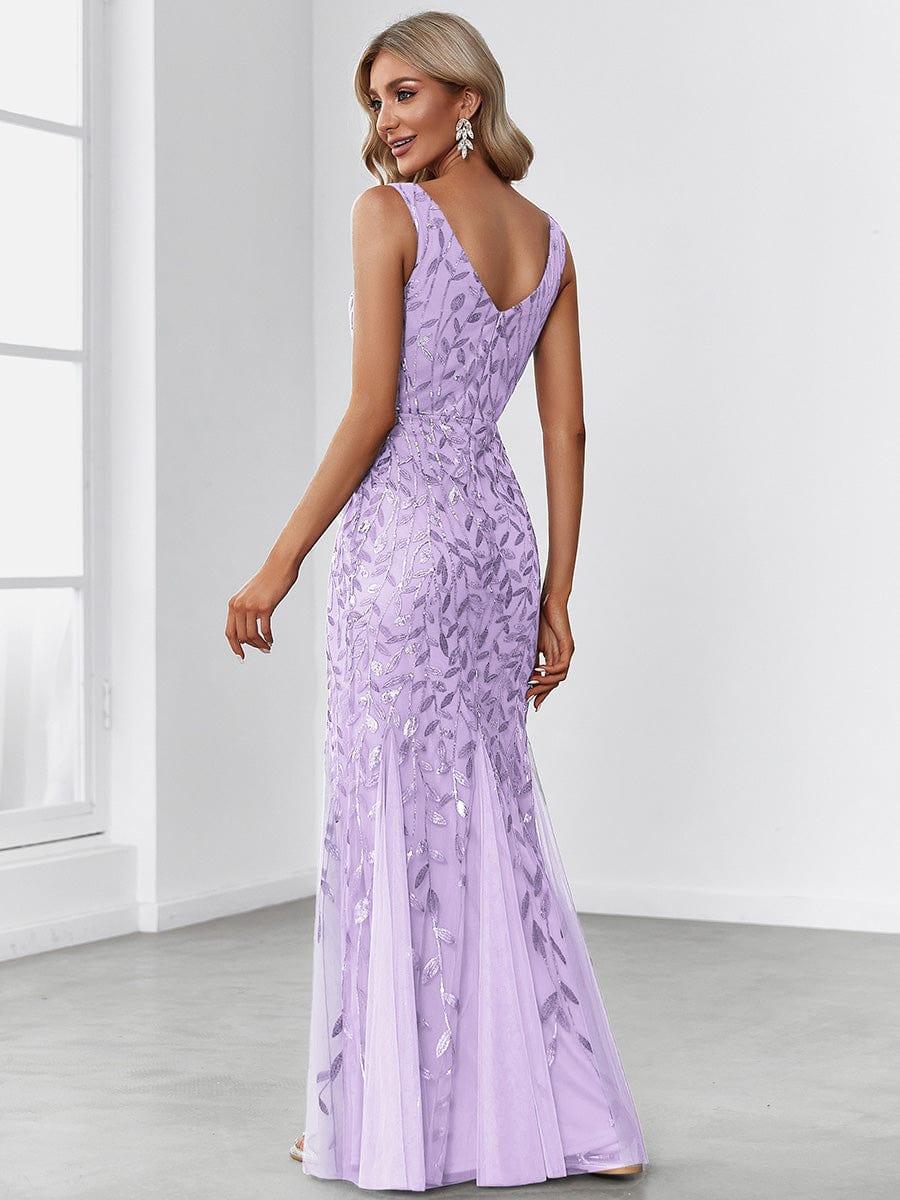 ever ORIEL|Women's Double V-Neck Fishtail Sequins Evening Dress - Image 85