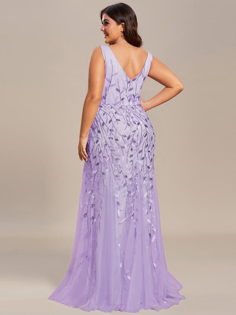 ever ORIEL|Women's Double V-Neck Fishtail Sequins Evening Dress - Image 90